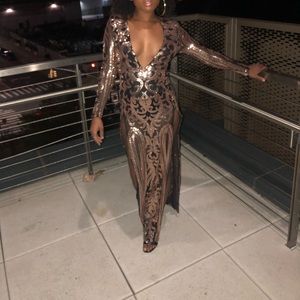 Black and Gold dress